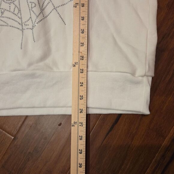 Sp5der OG Rhinestone Logo Hoodie White Men's Medium Young Thug READ DESCRIPTION - Picture 7 of 7